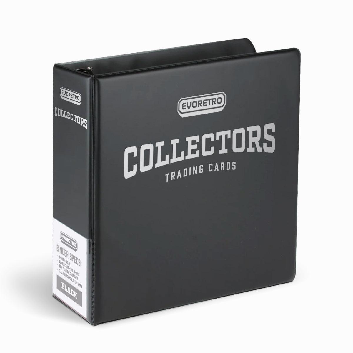 EVORETRO 3-Inch Trading Card Ring Binder | Collector Album Black-8