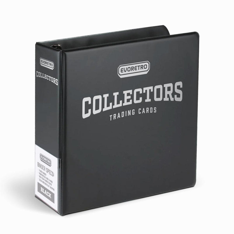 EVORETRO 3-Inch Trading Card Ring Binder | Collector Album Black-8