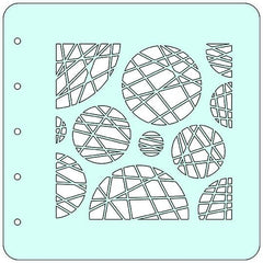 Nellie's Choice Stencil A6 For Magnetic Colour Set Circles-1