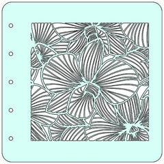 Nellie's Choice Stencil A6 For Magnetic Colour Set Flower-3-1