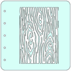Nellie's Choice Stencil A6 For Magnetic Colour Set Bark-1