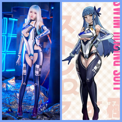 Anime Sci-fi Spandex Swimwear Racing Suit Wet Suit Race Queen Costume-1