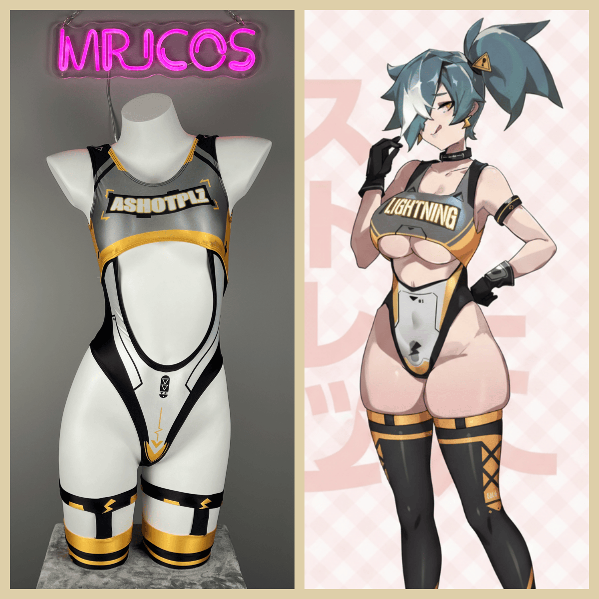 Anime Sci-fi Spandex Sexy Swim Racing Suit Wet Suit Cosplay Costume Bodysuit-1