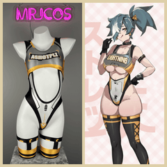 Anime Sci-fi Spandex Sexy Swim Racing Suit Wet Suit Cosplay Costume Bodysuit-1