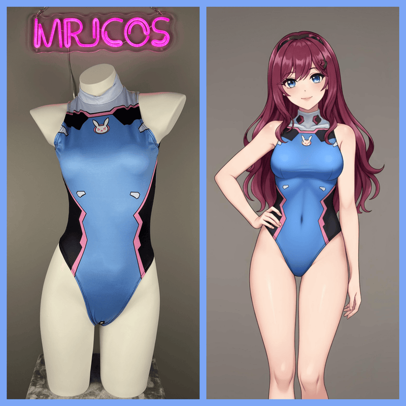 Crotchless Anime Cosplay BodySuit Lingerie Costume-1