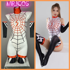 Woman Super Hero Spandex Open Crotch Cosplay Bodysuit Sexy Lingerie-1