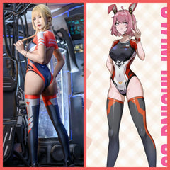 Anime Sci-fi Spandex Swimwear Racing Suit Wet Suit Race Queen Costume-1