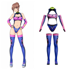 Anime Sci-fi Spandex Swimwear Racing Suit Wet Suit Race Queen Costume-1