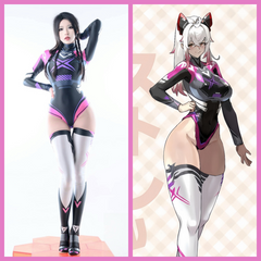 Anime Sci-fi Spandex Swimwear Racing Suit Wet Suit Race Queen Costume-1