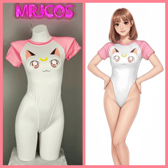 Anime Style Cosplay BodySuit Open Crotch Lingerie Costume-1