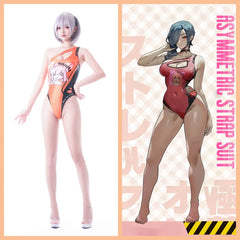 Japanese Anime Spandex Swimwear Racing Suit Wet Suit Race Queen Costume-1