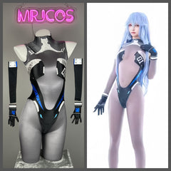 Anime Sci-Fi Spandex Cosplay Open Crotch Bodysuit Costume Lingerie Zentai-1