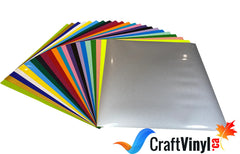 Craft HTV Package 22 Colors 12" x 4.5" Sheets-1