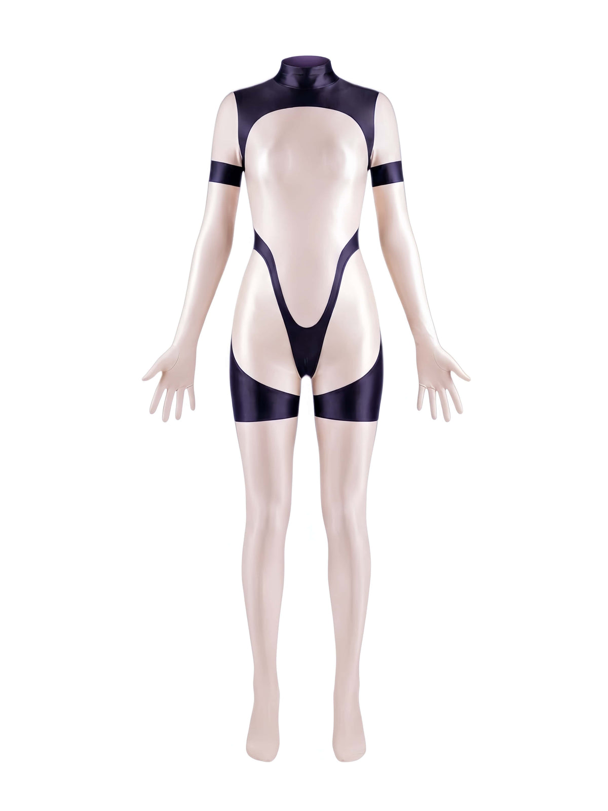 Anime Sci-fi Spandex Swimwear Racing Suit Full Bodysuit Zentai with Crotch Zipper-16