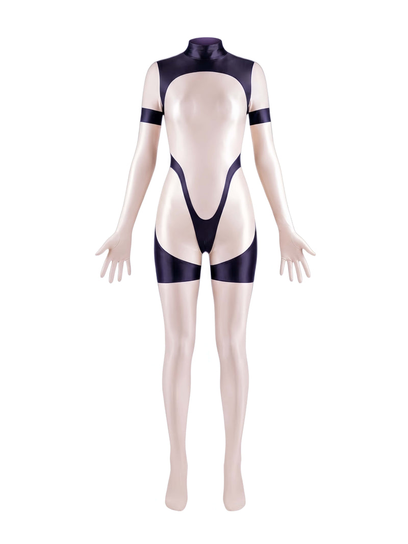 Anime Sci-fi Spandex Swimwear Racing Suit Full Bodysuit Zentai with Crotch Zipper-16