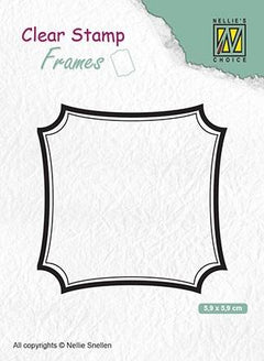 Clear Stamp Frame Square 2.5 x 2.5 inches-1
