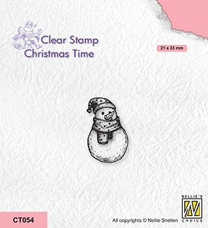 Nellie's Choice Clear Stamp - Christmas Time - Snowman-2-1
