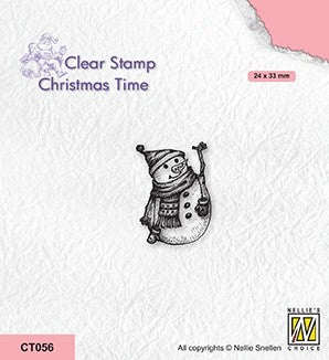 Nellie's Choice Clear Stamp - Christmas Time - Snowman-4-1