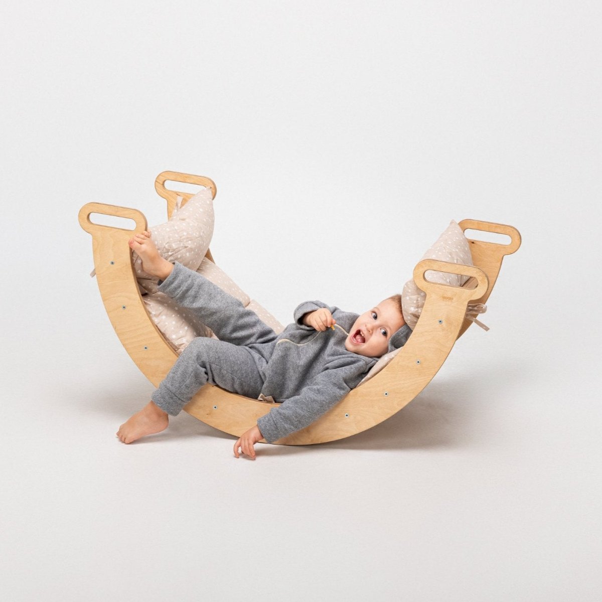 Cushion for Climbing Arch & Rocker Balance – Beige (Cushion Only)-4