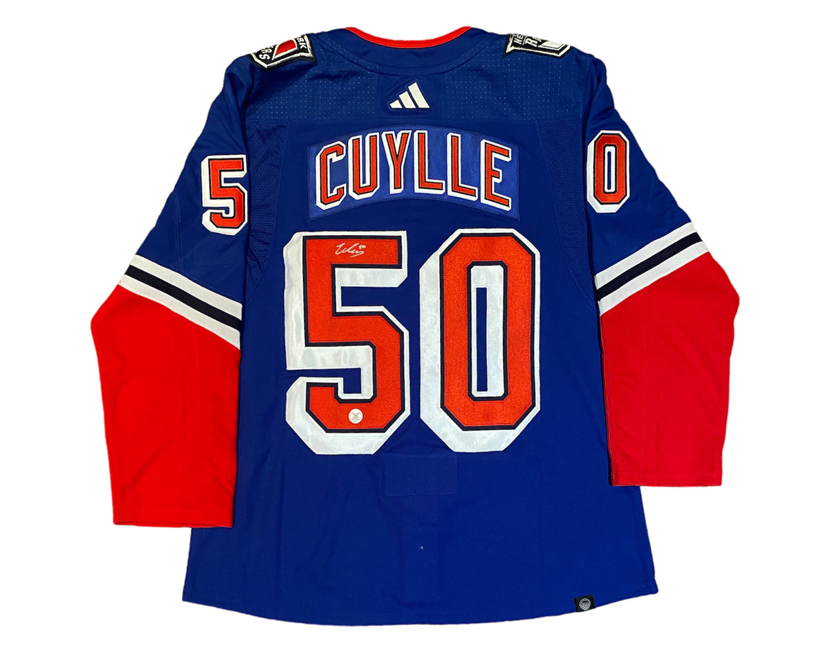 Will Cuylle Autographed New York Rangers Reverse Retro 2.0 Adidas Jersey-1