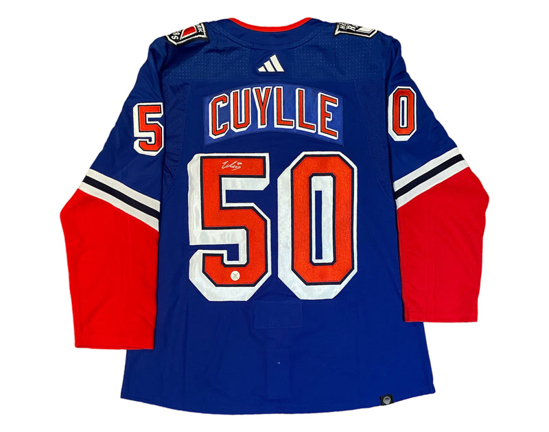 Will Cuylle Autographed New York Rangers Reverse Retro 2.0 Adidas Jersey-1