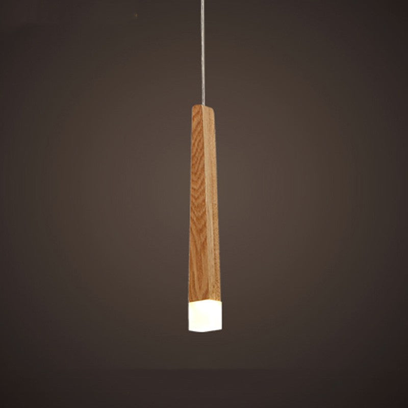 Nordic Wood Matchstick Pendant Light-5