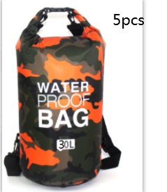 Outdoor Waterproof Bag Camouflage Polyester Double Shoulder Waterproof Bag Portable Beach Backpack-19