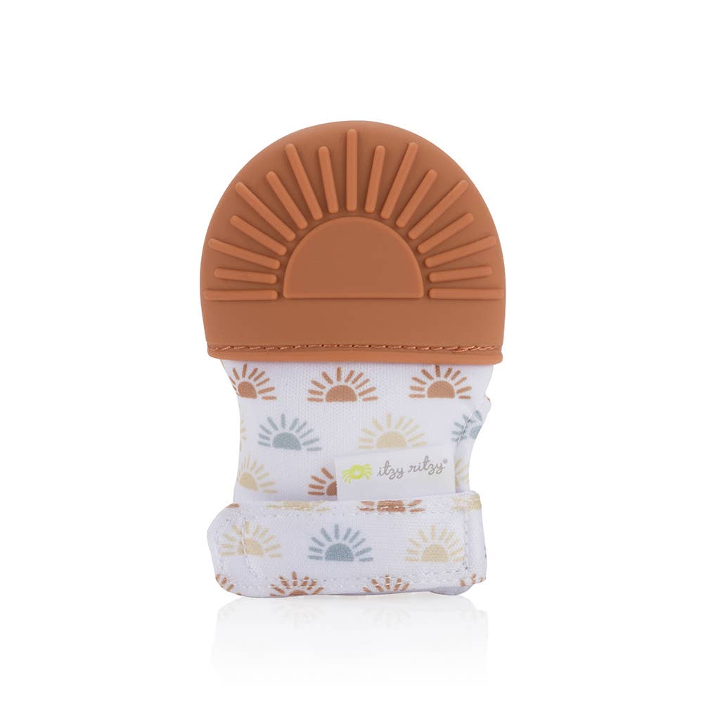 Itzy Ritzy Canada - Itzy Mitt™ Silicone Teething Mitts: Sun - Ages 0–24 Months-1