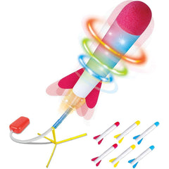Play22 - Toy Jump Rocket Launcher Set with LED Lights - Ages 5+-5