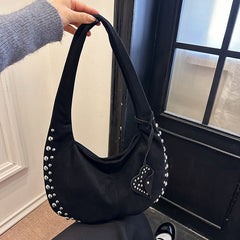 Soft Plush Underarm Tote Bag for Women, Casual Everyday Shoulder Handbag-8