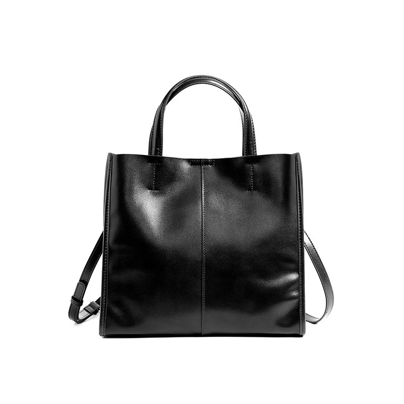 Genuine Leather High-End Womens Stylish And Versatile Handbag-10