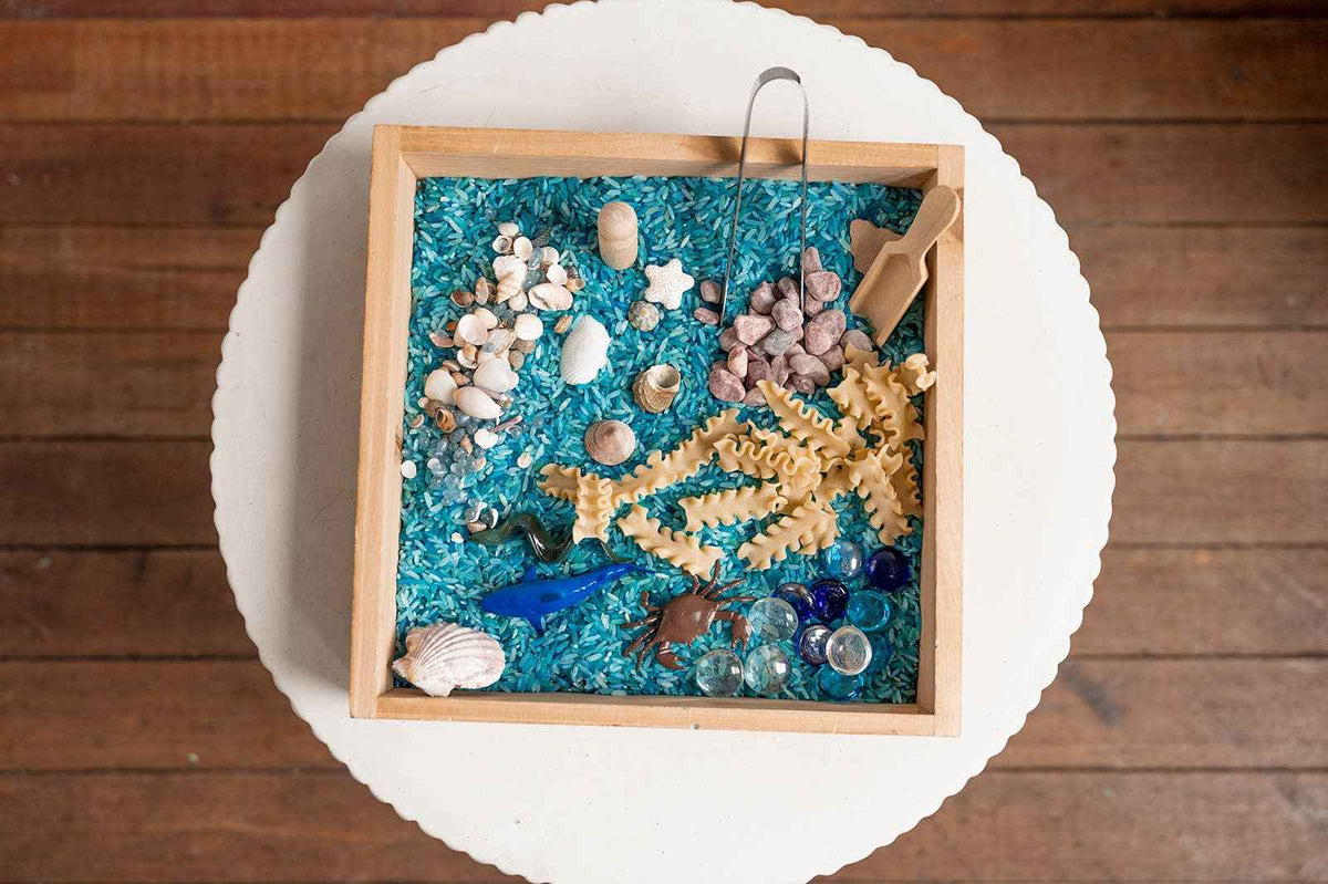 monkey bandit kids - Sensory Play Kit in A Bag – Ready To Dump & Play - Ocean - Made in Canada - Ages 3+-4