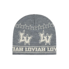 Loviah 'Hell-V' Beanie - Heather Grey-1