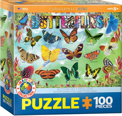 Eurographics Garden Butterflies 100-Piece Puzzle - Ages 5+-1
