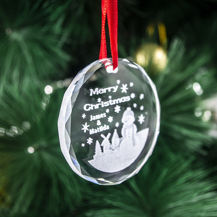 Christmas Ornament Crystal Pendant-4