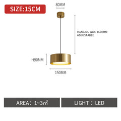 Nordic Creative Bedroom Bedside Single Head Small Chandelier-2