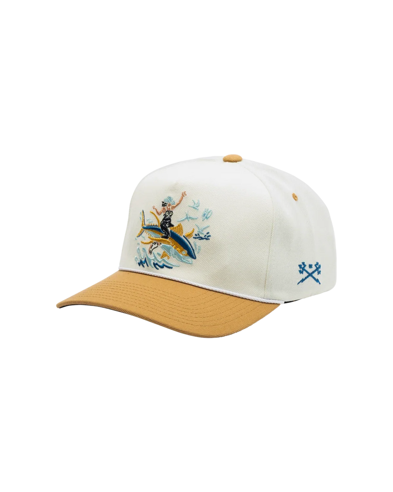 Dark Seas 'Seadog' Rodeo Snapback Cap - Beige-1