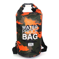Outdoor Waterproof Bag Camouflage Polyester Double Shoulder Waterproof Bag Portable Beach Backpack-3
