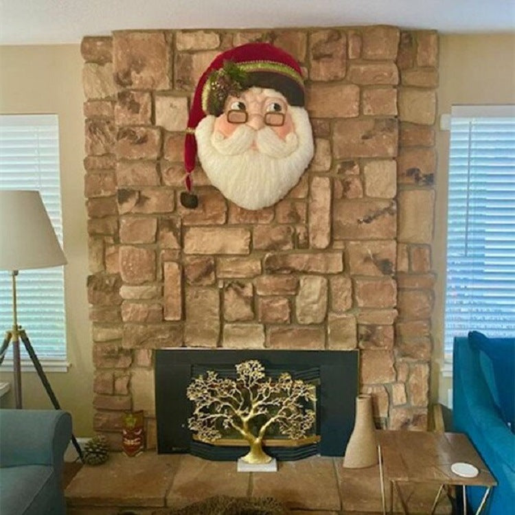 Wooden Santa's House Number Wall Decoration-2