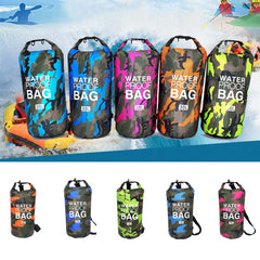 Outdoor Waterproof Bag Camouflage Polyester Double Shoulder Waterproof Bag Portable Beach Backpack-10