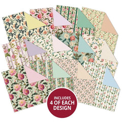 Country Wallpaper & Gingham Table Cloth Duo Design Paper Pad-2