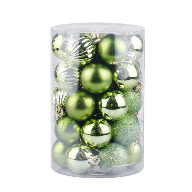 34 Christmas Ball Set 4cm Christmas Ornaments-13