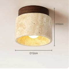 Japanese Style Trendy Yellow Cave Style Ceiling Light For Home Use-3