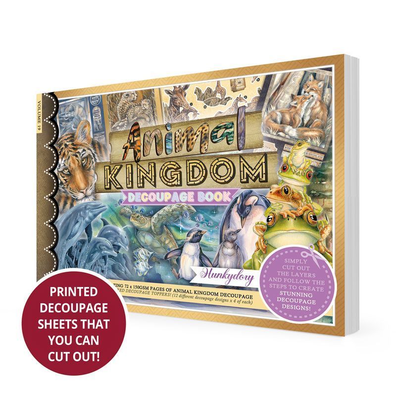 Animal Kingdom Decoupage Book-1