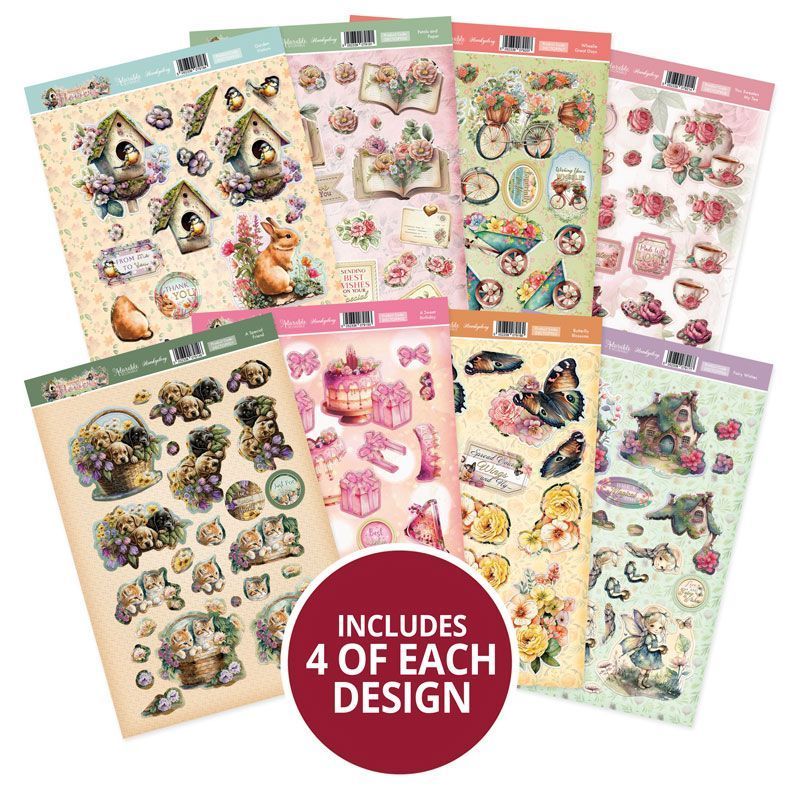 Amongst The Flowers Decoupage Topper Collection-1