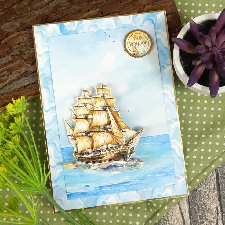 Ocean Waves Decoupage Topper Sheet-2