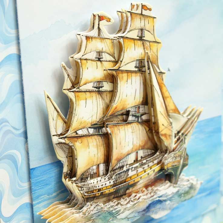 Ocean Waves Decoupage Topper Sheet-3