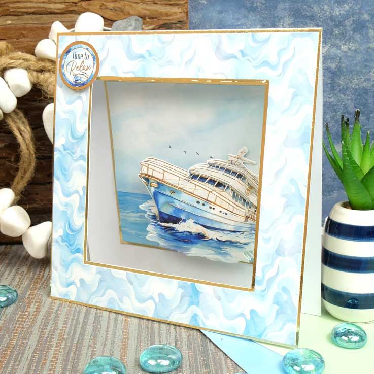 Ocean Waves Decoupage Topper Sheet-4