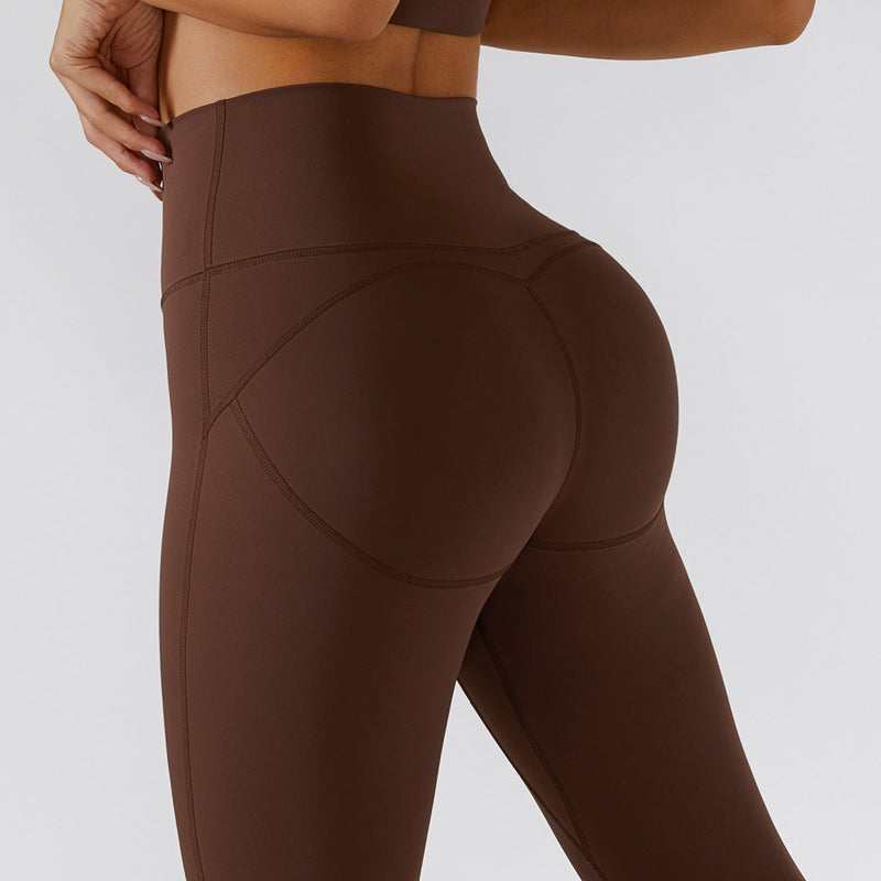 Women’s Ribbed One-Shoulder Yoga Set – Backless Sports Bra & Yoga Pants-14