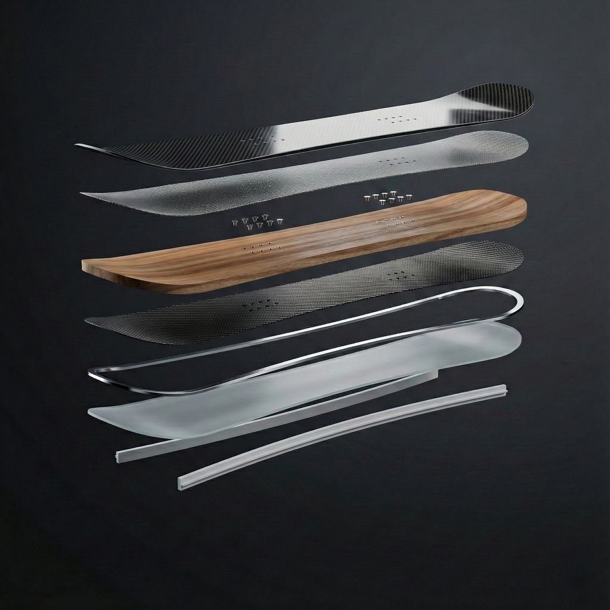 CL Carbon Fiber Ultralight Snowboard-5